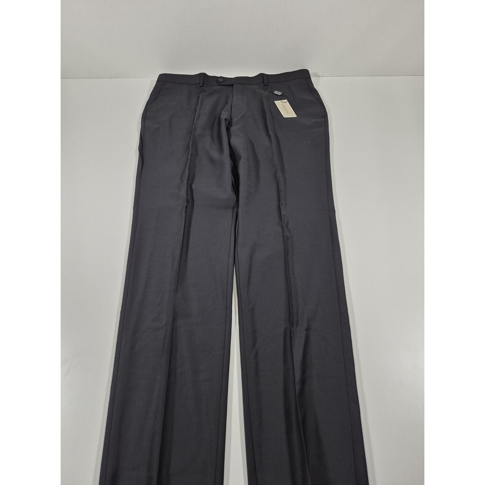 Galante Suit Pants Mens 38x36 Black Super 150s Wool Italy Dress Formal NWT